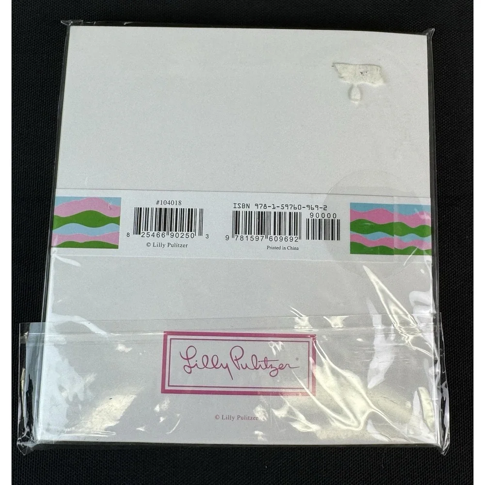 Lilly Pulitzer Sticky Notes With Lilly  Pad Pink Green Later Gator Alligator
